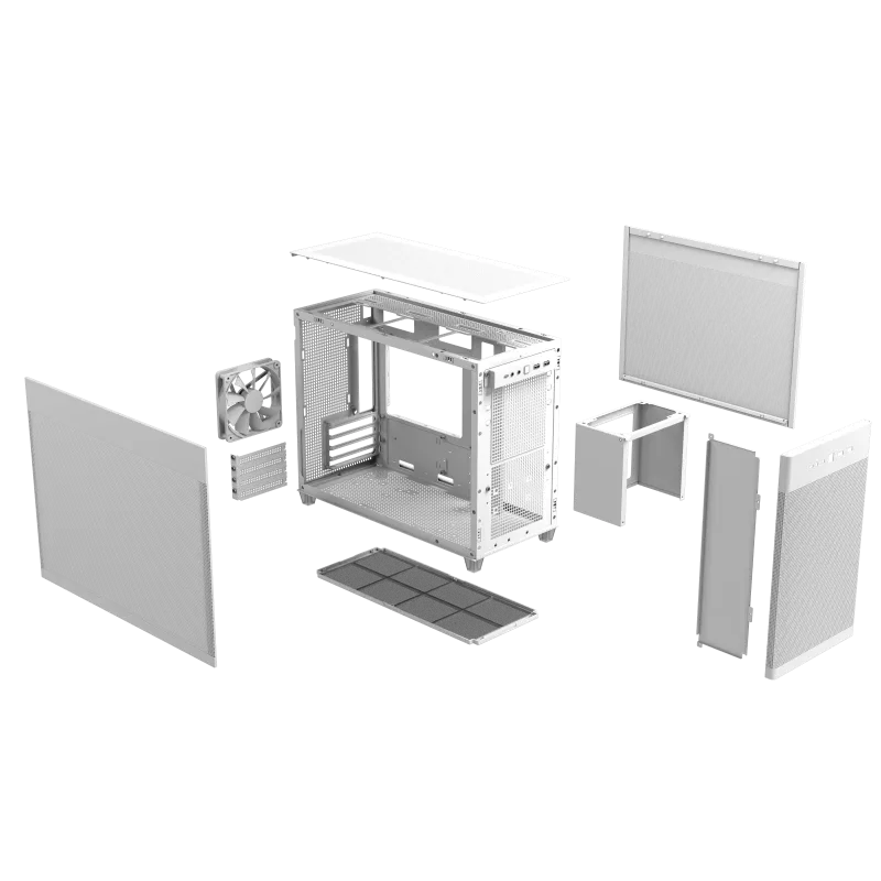 ASUS Prime AP201 White MicroATX Small Tower Mesh Case