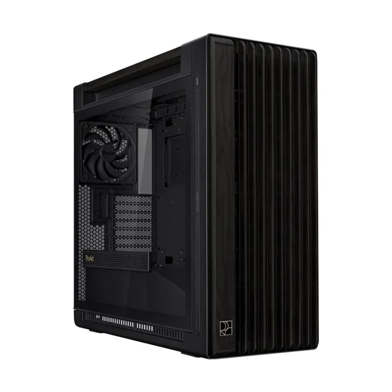 Asus ProArt PA602 Wood Edition Mid Tower Black (Tempered Glass Window) E-ATX Desktop Casing