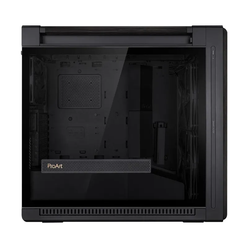 Asus ProArt PA602 Wood Edition Mid Tower Black (Tempered Glass Window) E-ATX Desktop Casing