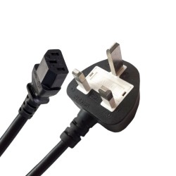 K2 3-Pin 1.5 Meter Black Laptop Power Cable