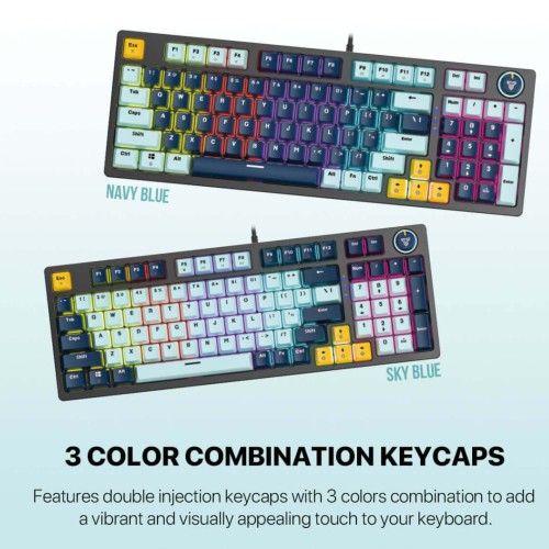 Fantech ATOM 96 MK890V2 RGB Mechanical Gaming Keyboard