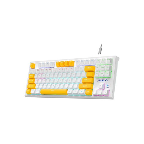 AULA F3032 87 Keys RGB Backlit Wired Mechanical Gaming Keyboard