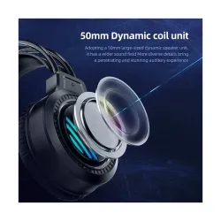 AULA S606 RGB With Volume Control USB 7.1 Gaming Headset