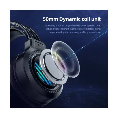 AULA S606 RGB With Volume Control USB 7.1 Gaming Headset