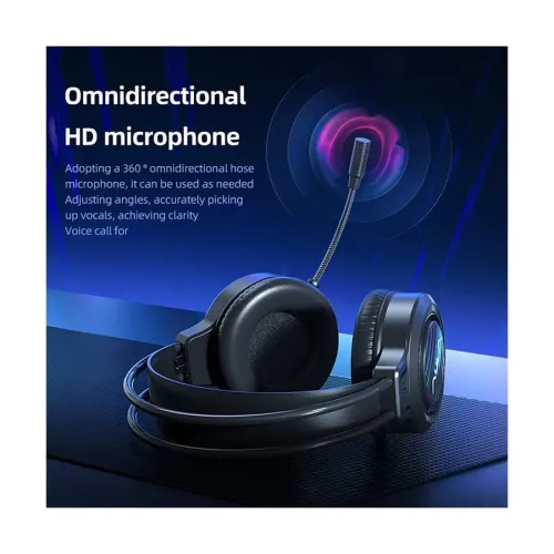 AULA S606 RGB With Volume Control USB 7.1 Gaming Headset