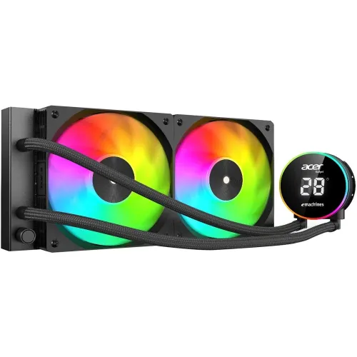 Acer AC240YN ARGB 240mm AIO Black Liquid CPU Cooler
