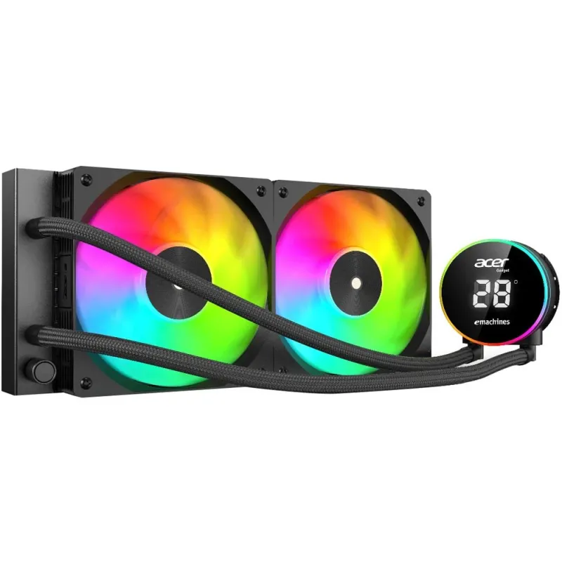 Acer AC240YN ARGB 240mm AIO Black Liquid CPU Cooler Acer AC240YN ARGB 240mm AIO Black Liquid CPU Cooler