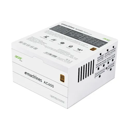 Acer AC650W 650W 80 Plus Bronze Full Modular White Power Supply 