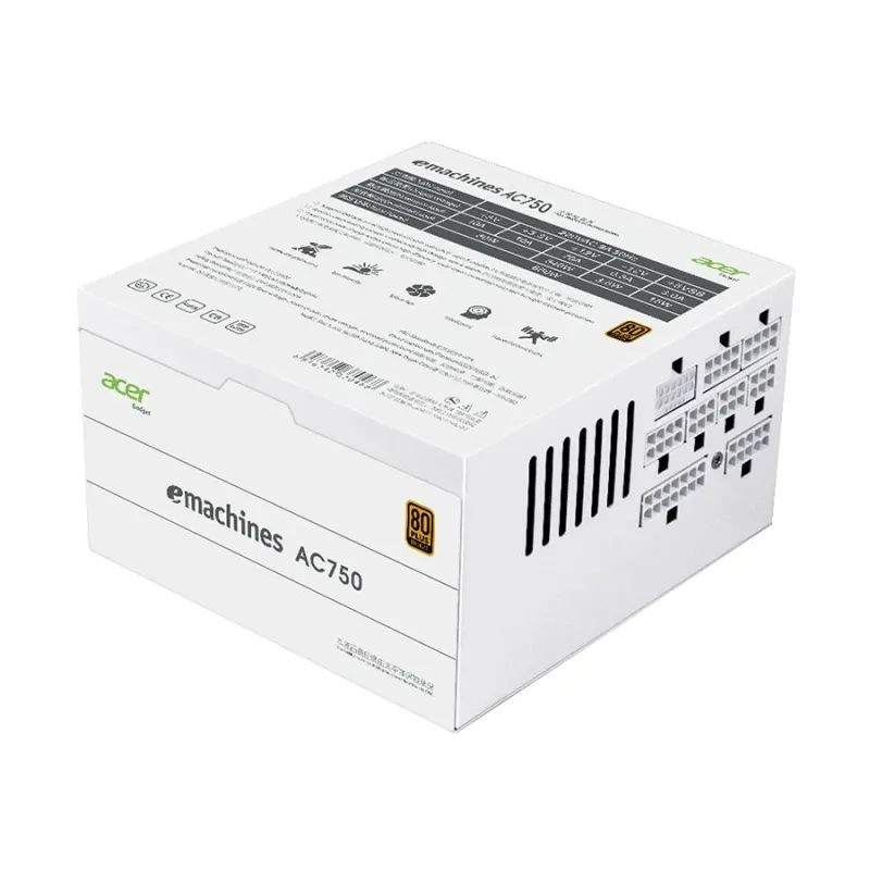 Acer AC750W 750W 80 Plus Bronze Full Modular White Power Supply 