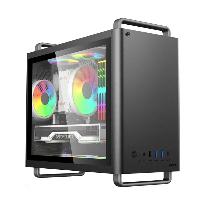 Acer U320BG Glass Mid Tower Black Desktop Casing Acer U320BG Glass Mid Tower Black Desktop Casing