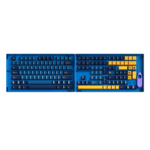 Akko Macaw 157-Key Cherry Profile Double-Shot PBT Keycap Set for Mechanical Keyboards with Collection Box