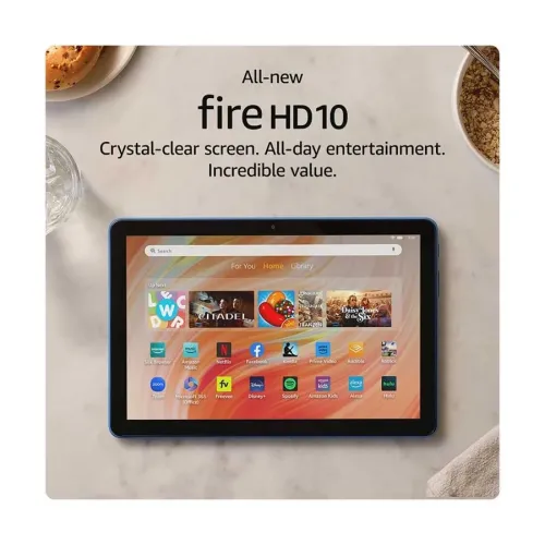 Amazon Fire HD 10 (13th Gen) Octa-Core 3GB RAM, 32GB ROM 10.1 Inch Full HD Display Ocean Tablet with Alexa Hands-free