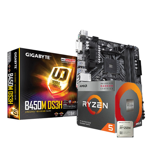 Amd Ryzen 5 Pro 4650G & Gigabyte B450M DS3H Combo