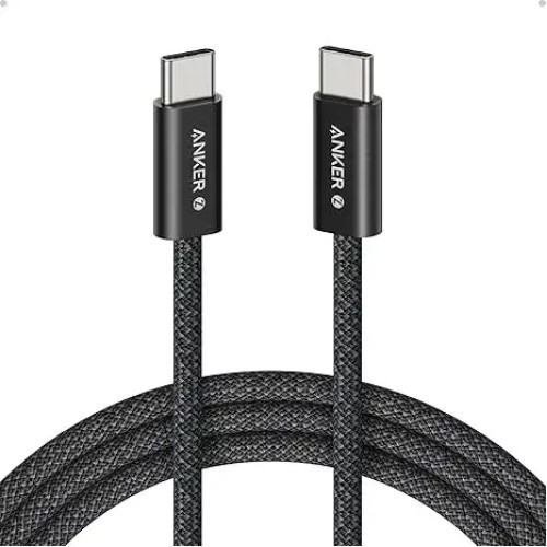Anker A8060 Zolo Type C to Type C Charging Cable Black (240W)