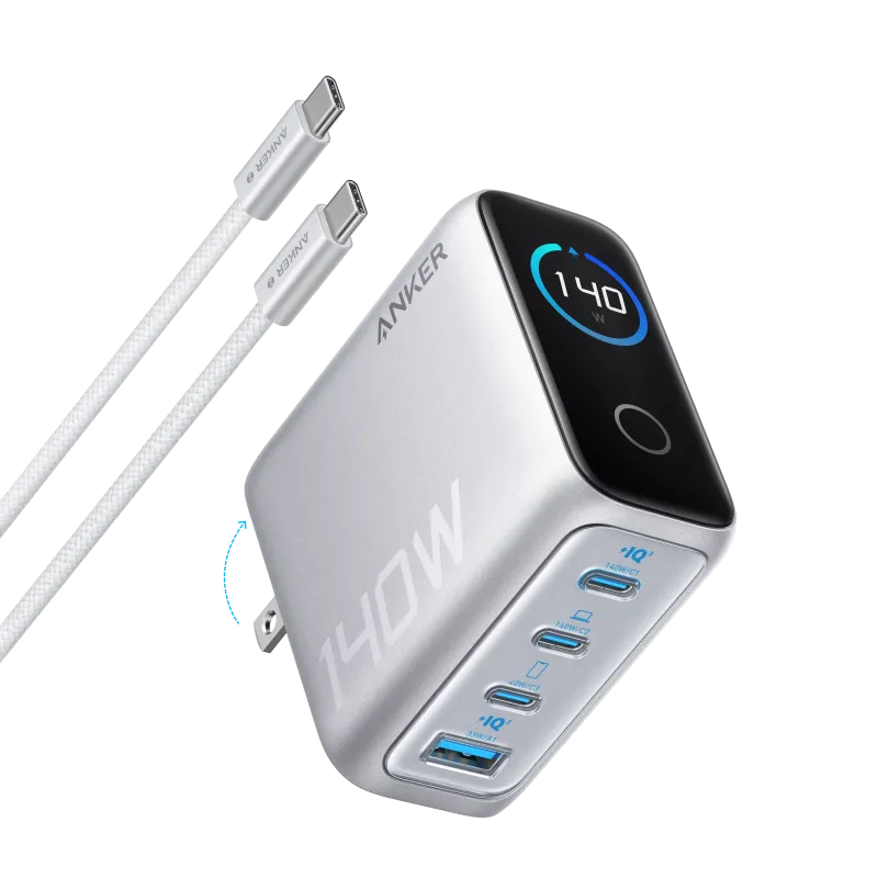 Anker Zolo B2697 140W Fast Charger With Type C to Type C Cable