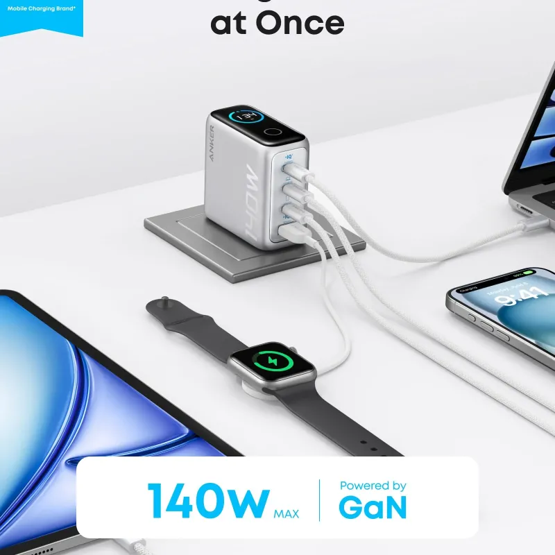 Anker Zolo B2697 140W Fast Charger With Type C to Type C Cable