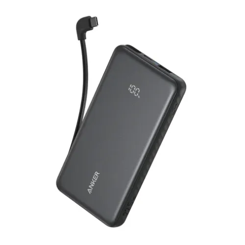 Anker Zolo 10000mAh 22.5W Power Bank with Built-in Type-C Cable