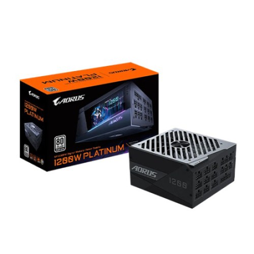 GIGABYTE AORUS P1200W 80+ PLATINUM FULL MODULAR POWER SUPPLY WITH LCD