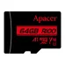 Apacer R100 MicroSDXC UHS-I U1 V10 A1 64GB Class-10 Memory Card with Adapter