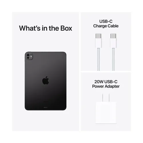 Apple iPad Pro (2024) 13 Inch Ultra Retina XDR OLED Display 8GB RAM, WiFi + Cellular, Space Black Tablet