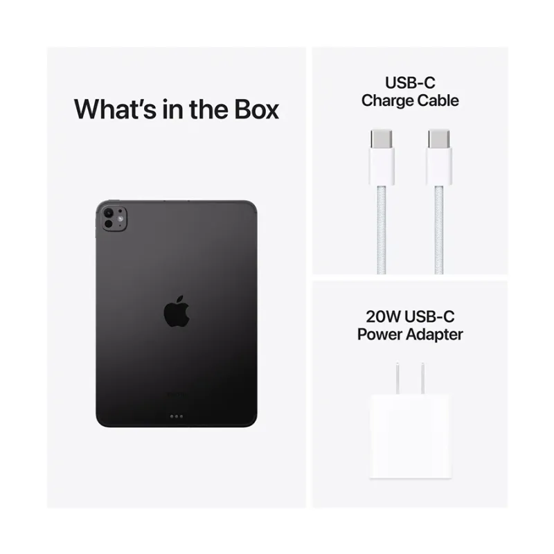 Apple iPad Pro (2024) 13 Inch Ultra Retina XDR OLED Display 8GB RAM, WiFi + Cellular, Space Black Tablet