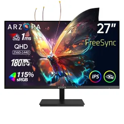 Arzopa M1RC 27" 180Hz 2K QHD IPS Gaming Monitor