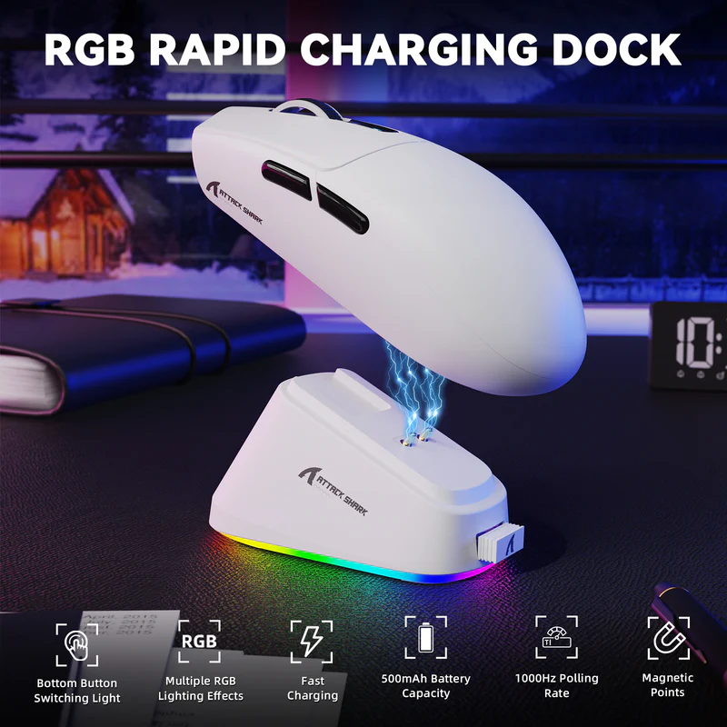 ATTACK SHARK G3 PRO Tri-mode Wireless Gaming Mouse