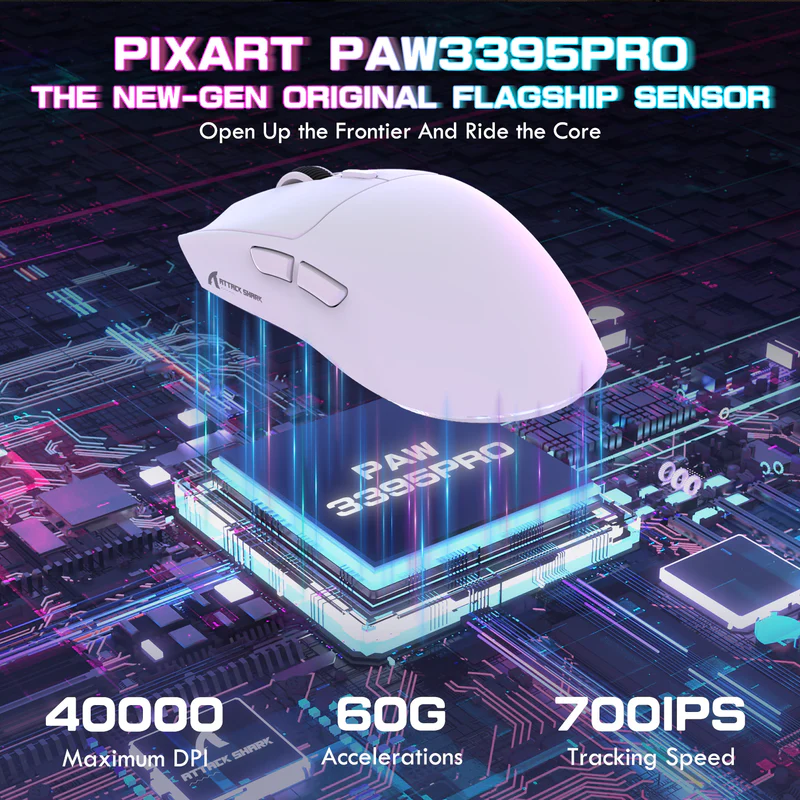 ATTACK SHARK X1 Tri-mode With Charging Dock Gaming Mouse