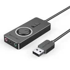 VENTION CDRBB USB 2.0 External Stereo Sound Adapter with Volume Control