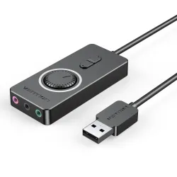 VENTION CDRBB USB 2.0 External Stereo Sound Adapter with Volume Control