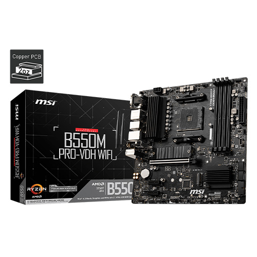 MSI B550M Pro-VDH Wifi AMD Motherboard