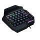 BAJEAL F6 Wired One-handed Gaming Keyboard with LED Backlight