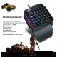 BAJEAL F6 Wired One-handed Gaming Keyboard with LED Backlight