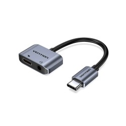 VENTION BGS USB C to 3.5mm & Type C Cable Adapter