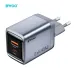 BWOO BO-CDA240 45W GaN Fast Charger Dual USB C PD and USB A Portable Wall Charger