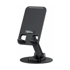 BWOO BO-ZJ132 Black 360 Degree Rotating Desktop Phone Holder