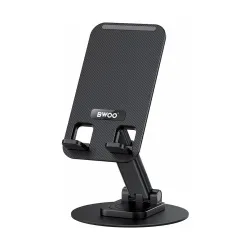 BWOO BO-ZJ132 Black 360 Degree Rotating Desktop Phone Holder