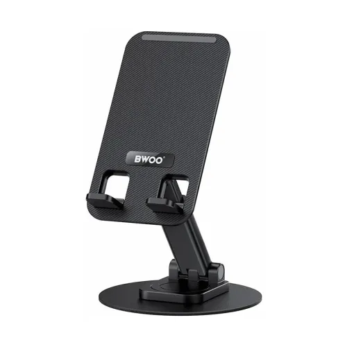 BWOO BO-ZJ132 Black 360 Degree Rotating Desktop Phone Holder