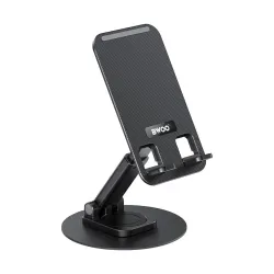 BWOO BO-ZJ132 Black 360 Degree Rotating Desktop Phone Holder