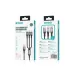 BWOO BO-X274 USB to Type-C/Lighting/Micro USB 3 in 1 Charging Data Cable