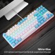 BAJEAL K100 TKL RGB Mechanical Gaming Keyboard (White-Blue)