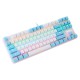 BAJEAL K100 TKL RGB Mechanical Gaming Keyboard (White-Blue)