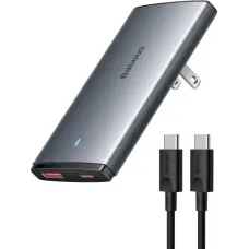 Baseus GaN5 Pro Ultra-Slim Fast Charger 65W Adapter with Type C Cable