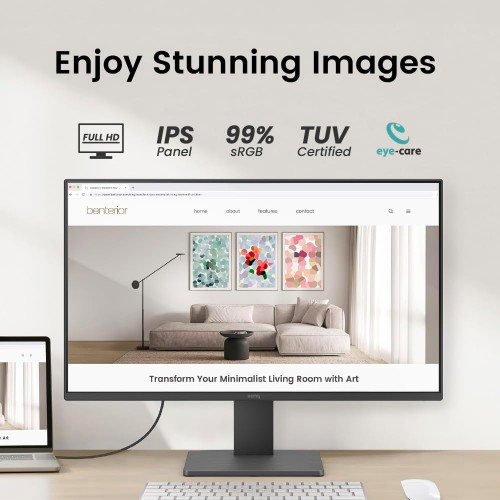BenQ GW2491 23.8” 1080p FHD 100Hz IPS Eye-Care Monitor