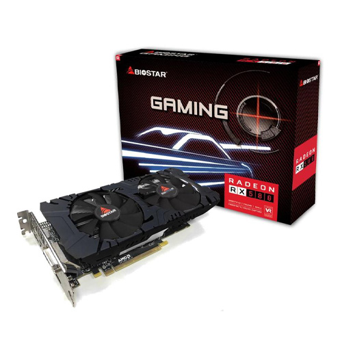 Biostar Radeon RX580 8GB GDDR5 Dual Cooling Gaming Graphic Card