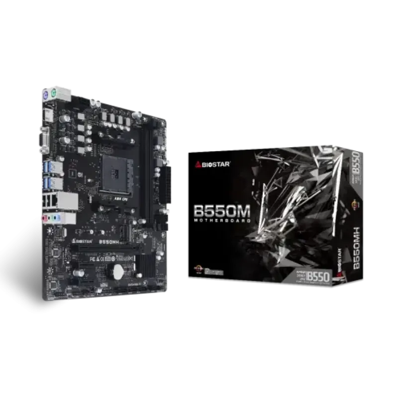 BIOSTAR B550MH DDR4 AMD AM4 Micro ATX Motherboard BIOSTAR B550MH DDR4 AMD AM4 Micro ATX Motherboard