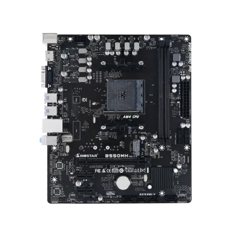 BIOSTAR B550MH DDR4 AMD AM4 Micro ATX Motherboard BIOSTAR B550MH DDR4 AMD AM4 Micro ATX Motherboard