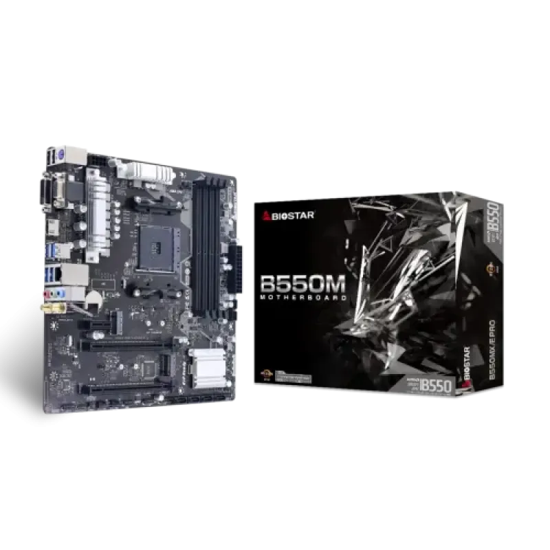 Biostar B550MX/E PRO DDR4 AMD AM4 Micro ATX Motherboard Biostar B550MX/E PRO DDR4 AMD AM4 Micro ATX Motherboard