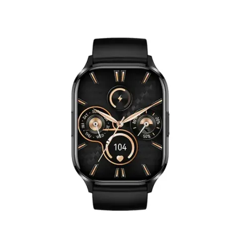 Blisbond Alpha AMOLED Display Bluetooth Calling Smart Watch Black