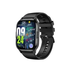 Blisbond Alpha AMOLED Display Bluetooth Calling Smart Watch Black